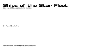 Ships of the Star Fleet: Volume Four: Star Fleet Operating Forces