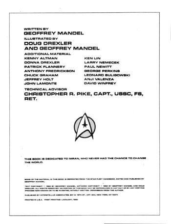 U.S.S. Enterprise Officer's Manual