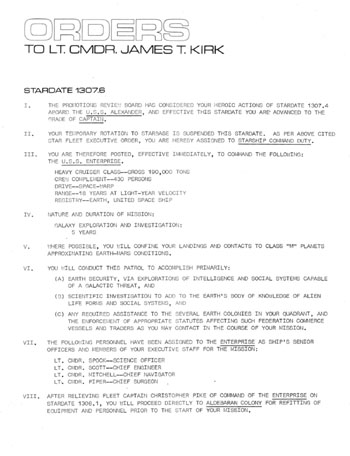 U.S.S. Enterprise Officer's Manual