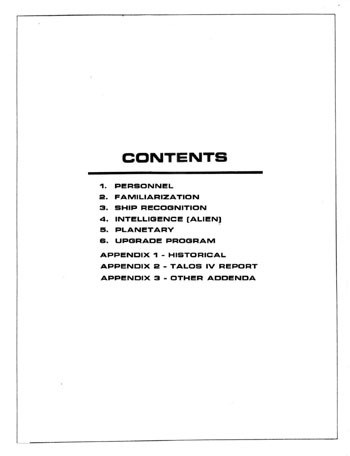 U.S.S. Enterprise Officer's Manual