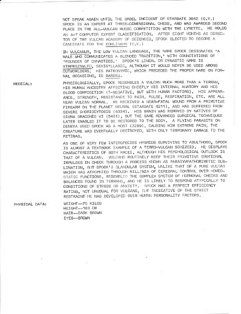 U.S.S. Enterprise Officer's Manual