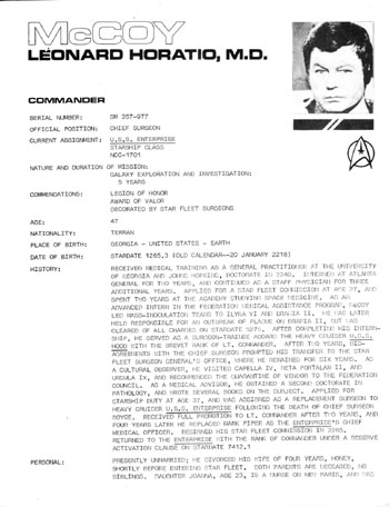 U.S.S. Enterprise Officer's Manual