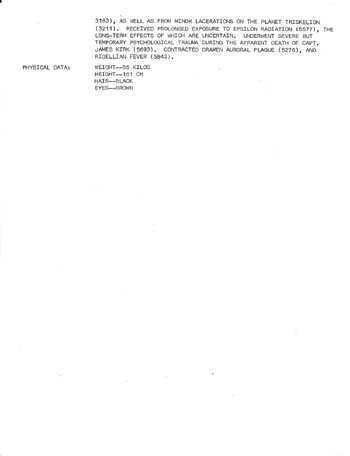 U.S.S. Enterprise Officer's Manual