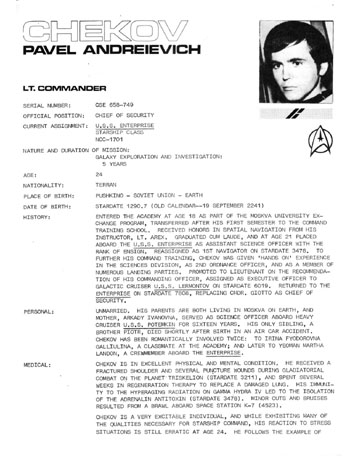 U.S.S. Enterprise Officer's Manual