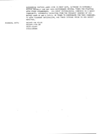 U.S.S. Enterprise Officer's Manual