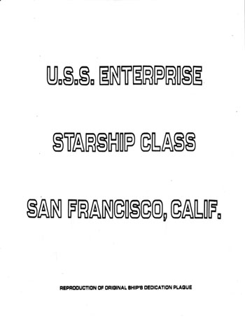 U.S.S. Enterprise Officer's Manual