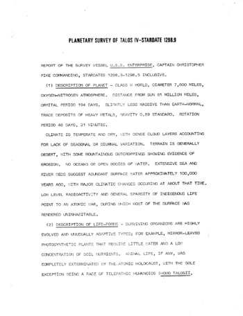U.S.S. Enterprise Officer's Manual