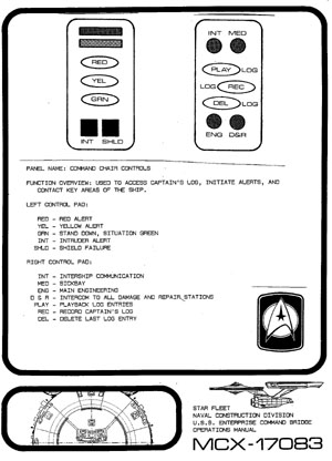 U.S.S. Enterprise NCC-1701 Command Bridge Operations Manual