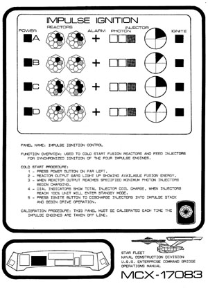 U.S.S. Enterprise NCC-1701 Command Bridge Operations Manual