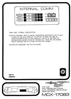 U.S.S. Enterprise NCC-1701 Command Bridge Operations Manual