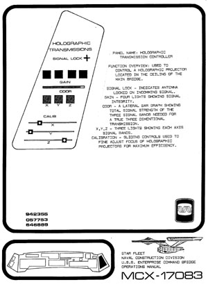 U.S.S. Enterprise NCC-1701 Command Bridge Operations Manual