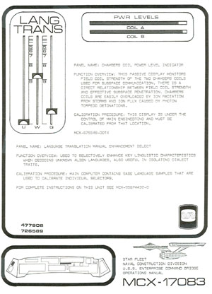 U.S.S. Enterprise NCC-1701 Command Bridge Operations Manual