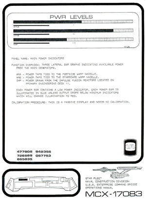 U.S.S. Enterprise NCC-1701 Command Bridge Operations Manual