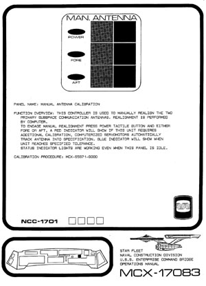 U.S.S. Enterprise NCC-1701 Command Bridge Operations Manual