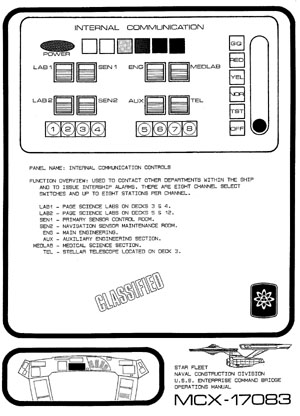 U.S.S. Enterprise NCC-1701 Command Bridge Operations Manual