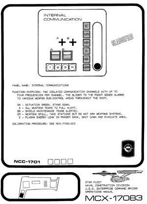U.S.S. Enterprise NCC-1701 Command Bridge Operations Manual
