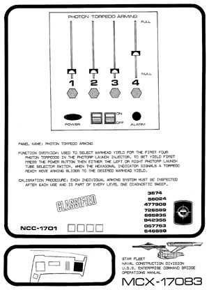 U.S.S. Enterprise NCC-1701 Command Bridge Operations Manual