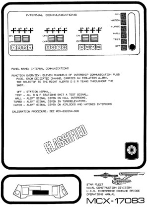 U.S.S. Enterprise NCC-1701 Command Bridge Operations Manual