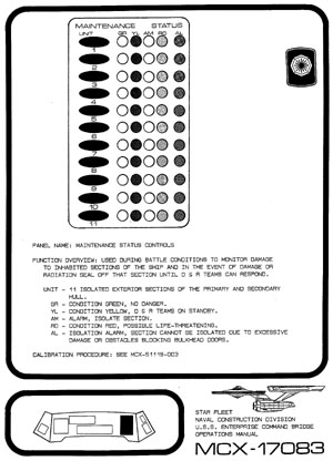 U.S.S. Enterprise NCC-1701 Command Bridge Operations Manual