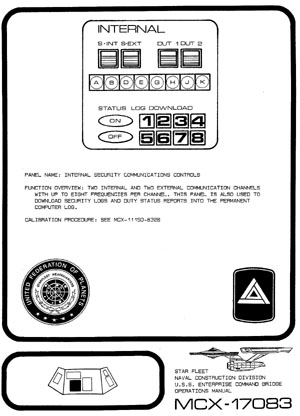 U.S.S. Enterprise NCC-1701 Command Bridge Operations Manual