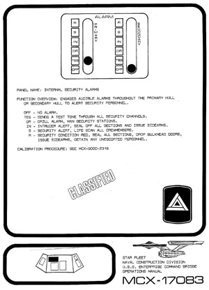 U.S.S. Enterprise NCC-1701 Command Bridge Operations Manual