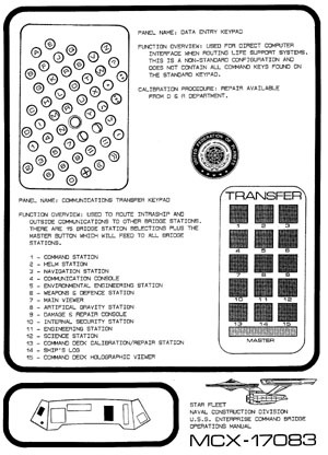 U.S.S. Enterprise NCC-1701 Command Bridge Operations Manual