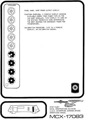 U.S.S. Enterprise NCC-1701 Command Bridge Operations Manual