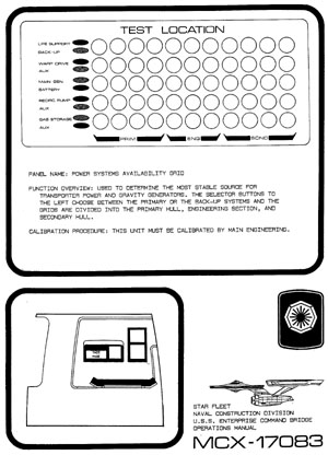 U.S.S. Enterprise NCC-1701 Command Bridge Operations Manual
