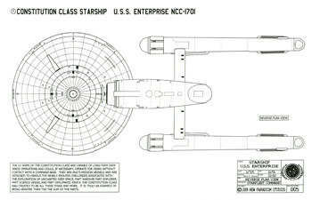 Constitution Class Starship - U.S.S. Enterprise NCC-1701