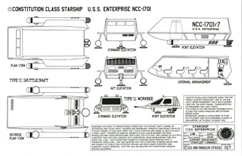 Constitution Class Starship - U.S.S. Enterprise NCC-1701
