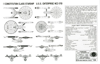 Constitution Class Starship - U.S.S. Enterprise NCC-1701
