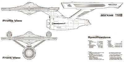 U.S.S Enterprise NCC-1701A Deck Plans