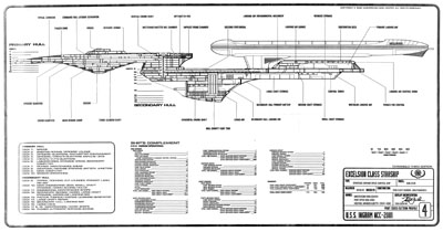 U.S.S. Excelsior Ingram Class Blueprints - Revised