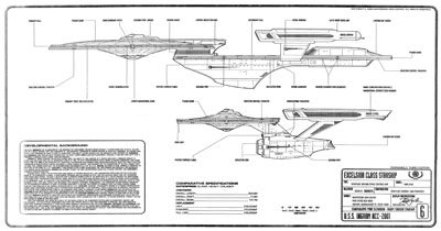 U.S.S. Excelsior Ingram Class Blueprints - Revised
