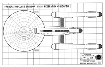 Federation Class Starship - U.S.S. Federation NX-2112