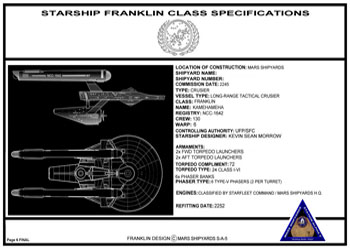 Franklin Class Cruiser - U.S.S. Kamehameha NCC-1642