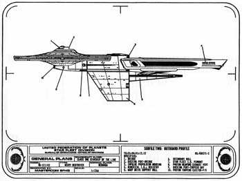 Menahga Class Starship - Outboard Profile