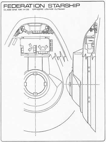 Starship Officer's Lounge Cutaway
