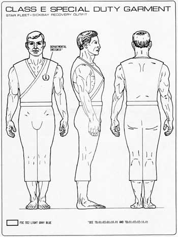 Class E Special Duty Garment - Sickbay Recovery Outfit