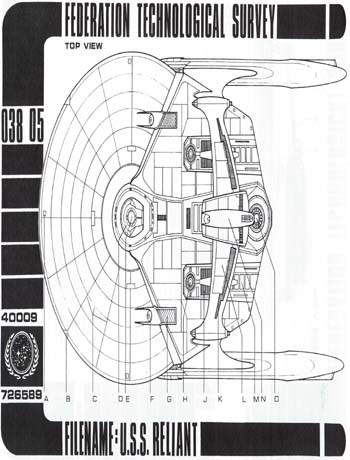 U.S.S. Reliant Top View
