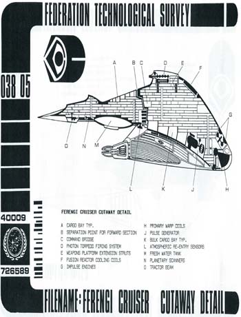 Ferengi Cruiser Cutaway Detail