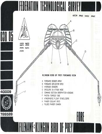 Klingon Bird of Prey Forward View