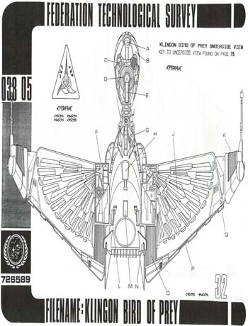 Klingon Bird of Prey Underside View