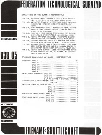 Federation Shuttlecraft Data