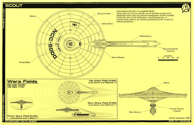 Starfleet Scout - Anubus Class Blueprints