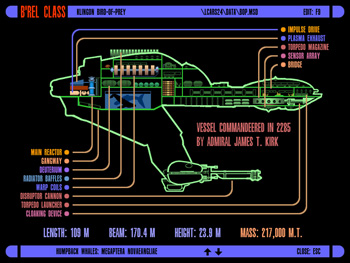 B'Rel Class Klingon Bird of Prey - Humpback Whale Modification