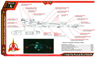 Klingon Vor'Cha Heavy Cruiser Blueprints