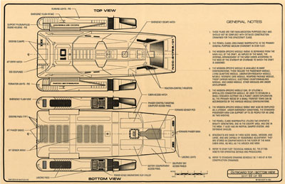 Long-Range Warp Shuttle - Powell Class Blueprints