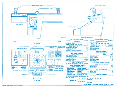 U.S.S. Enterprise Bridge Blueprints by Michael McMaster