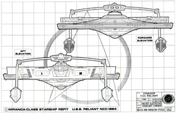 Miranda Class Starship - U.S.S. Reliant NCC-1864